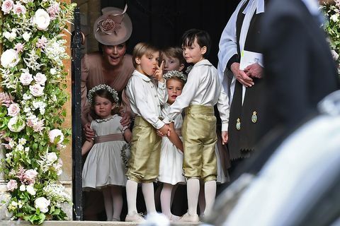 Kate Middleton Shushing Otroci na poroki Pippe Middleton