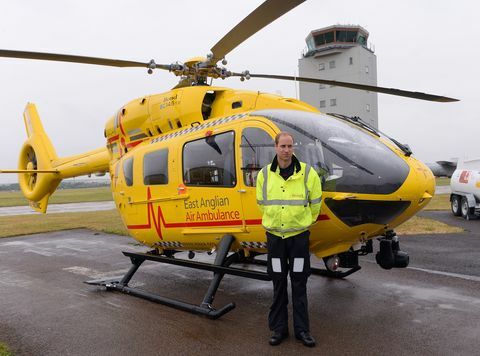 Vojvoda od Cambridgea je začel prvo izmeno kot pilot letalske reševalne službe