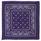 Vijolična bombažna Paisley Bandana