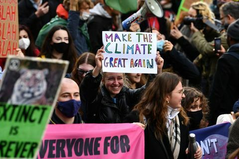 Greta Thunberg protesti proti podnebnim spremembam v Glasgowu