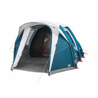 Decathlon Quechua Air Seconds 4.1 XL šotor za sveže in črno družino za kampiranje