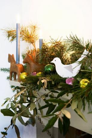 Božični okraski - golob in babice