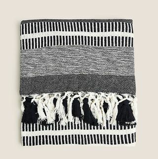 Tkanina iz mešanice bombaža z enobarvnimi črtami