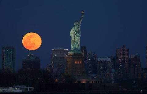 Luna Super Worm vzhaja v New Yorku