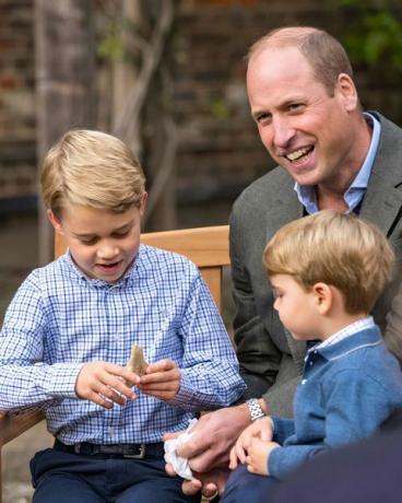 princ William s svojima sinovoma, Georgeom in Louisom