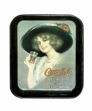 vintage pladenj za coca-colo
