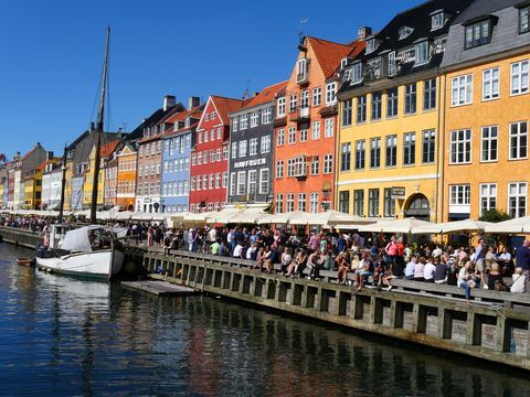 Kanal v Kopenhagnu na Danskem