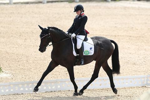 rio de janeiro, brazil, september 15 natasha pekar velike britanije, na krovu kabral med dirkalno konjeniško dvorano posamično prvenstvo testno oceno II final 8. dan paraolimpijskih iger rio 2016 v konjeniškem olimpijskem centru 15. septembra 2016 v rio de janeiro, brazilska fotografija alexandre loureirogetty slike