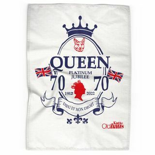Queen's platinasta jubilejna čajna brisača