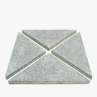 Podstavek za senčnik: granitne plošče Uteži za senčnike, 60 kg, paket po 4, siva