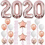 Rose Gold novoletni baloni 2020