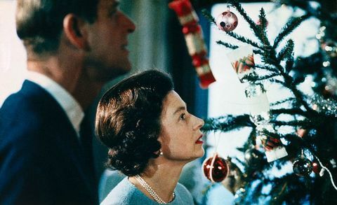 Fotografije božične dekoracije Buckinghamske palače