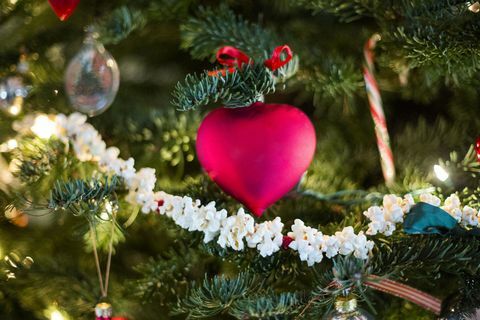 božična dekoracija srca