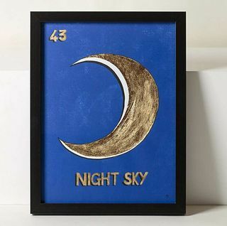 Night Sky Gold Foiled Wall Art