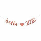 Rose Gold bleščice Hello 2020 Banner