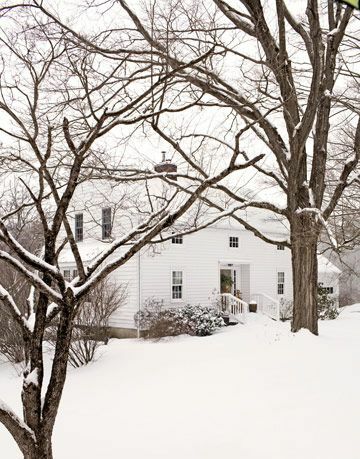 hiša v snegu