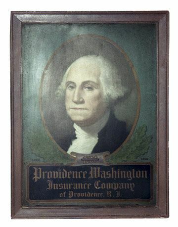Portret Georgea Washingtona naslikan na pločevinki