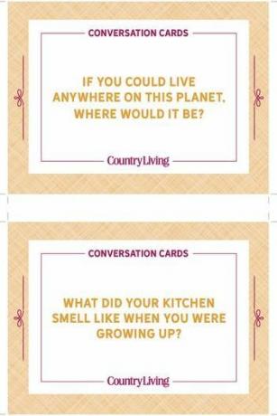 Naložljive kartice z vprašanji za pospeševanje pogovora