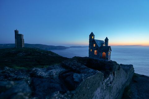 Fotografija vilinskih hiš Isle of Man