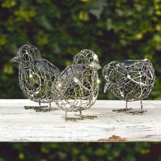 Set 3 piščancev iz sončne žice