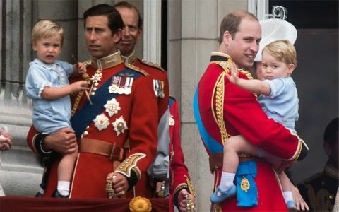 Princ George in princ William pri Trooping the Color