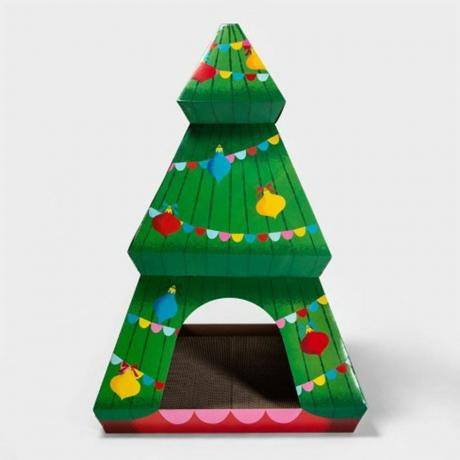 Večnadstropna mačja hiša za božično drevo