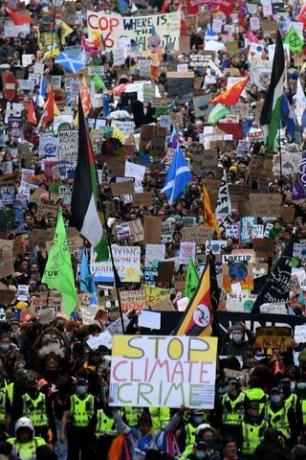 Greta Thunberg protesti proti podnebnim spremembam v Glasgowu